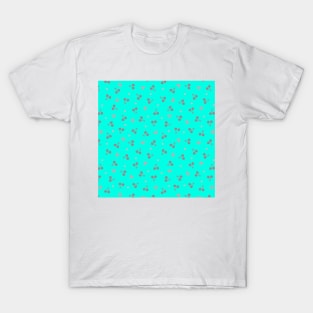 blue cherry abstract background design T-Shirt